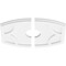 Ekena Millwork Kailey Architectural Grde PVC Ceiling Medallion, 16"W x 10 5/8"H x 3"ID x 8 1/2"C x 1"P, Two-Piece CMP16X10KY2-03000 - alternate 3